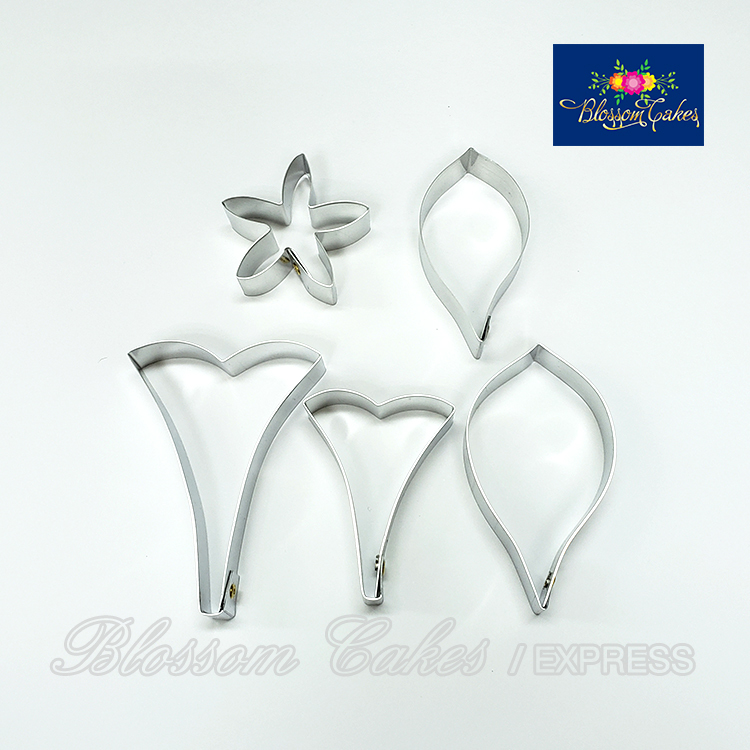 Petunia Petal & Leaf Cutters, Set of 5