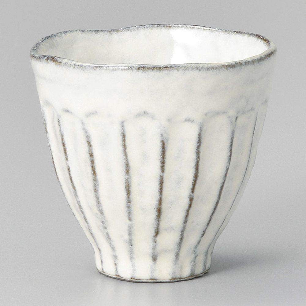 【美濃燒】黑土粉引 茶杯