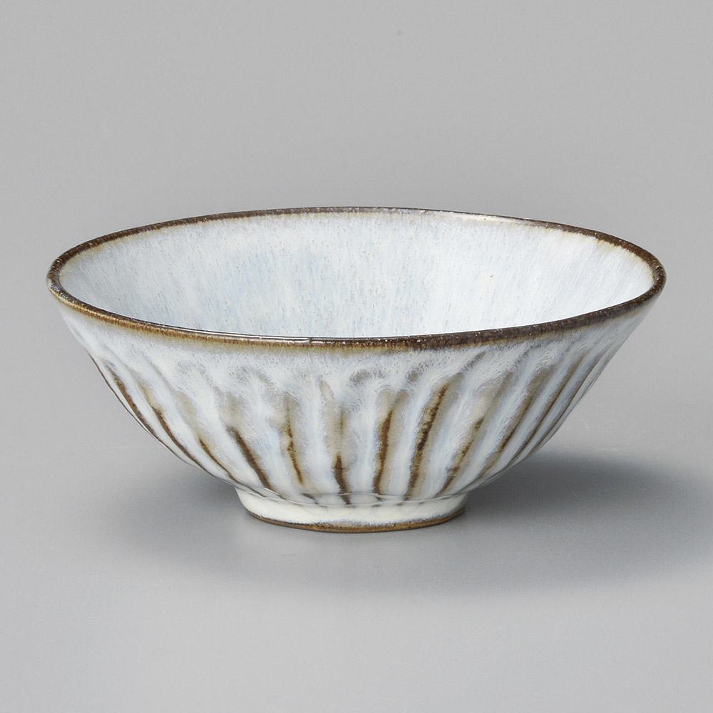 【美濃燒】黑土粉引 平茶碗