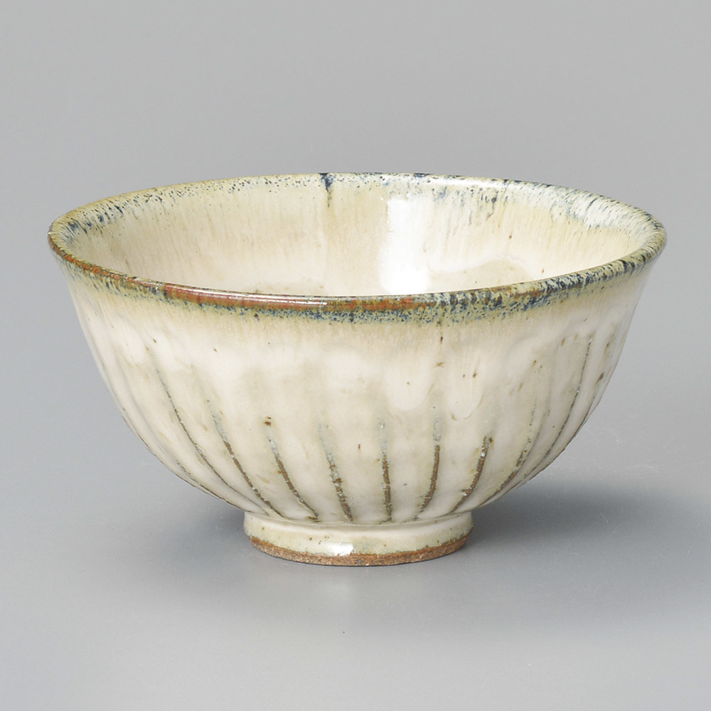 【美濃燒】黑乳流 茶飯碗