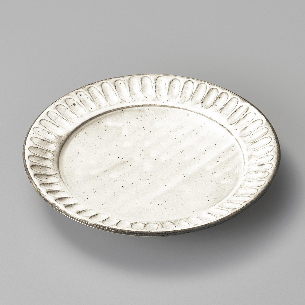 【美濃燒】粉引 陶盤