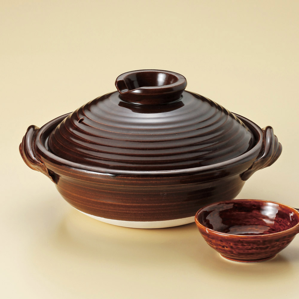 【萬古燒】飴釉 9號土鍋