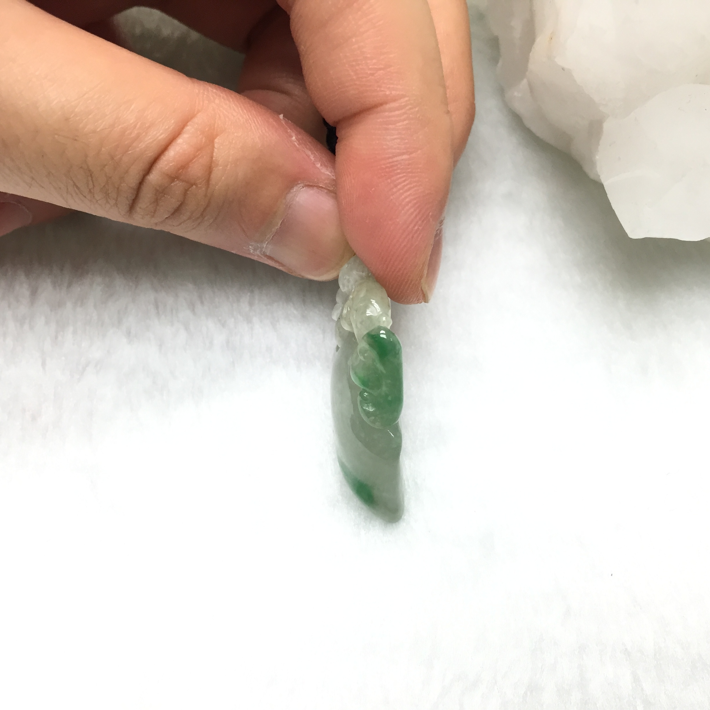 P1410180 猴子壽桃糯冰玉吊墜