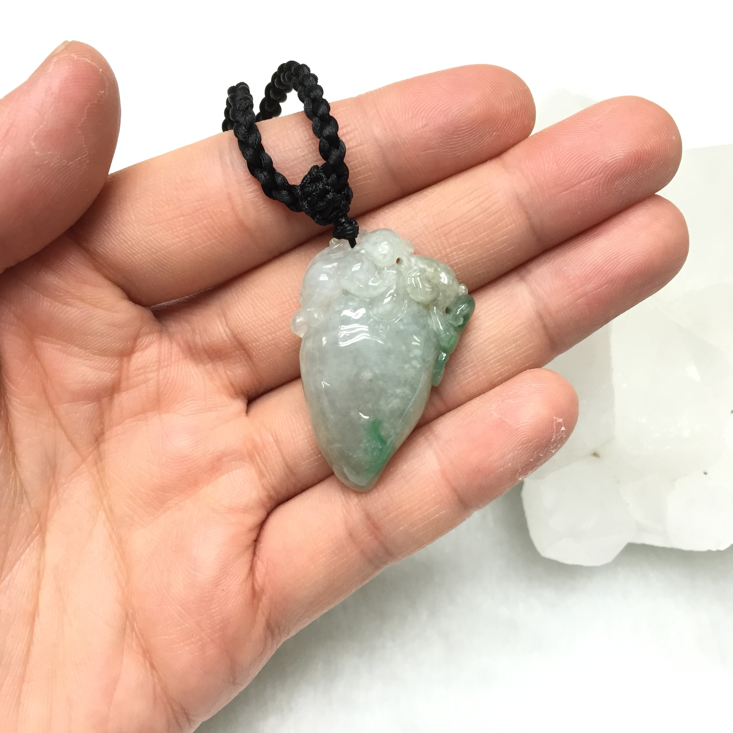 P1410180 猴子壽桃糯冰玉吊墜