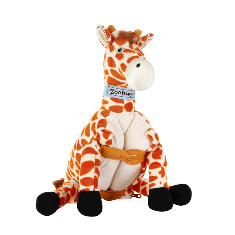 美國ZOOBIES多功能攜帶毯-長頸鹿鹿