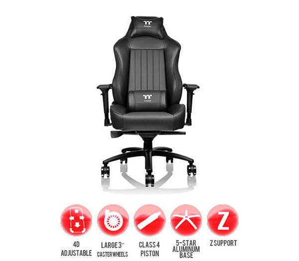 米特3C數位–曜越 Ttesports X COMFORT 系列專業電競椅/黑色/GGC-XCR-BBLFDL-TW