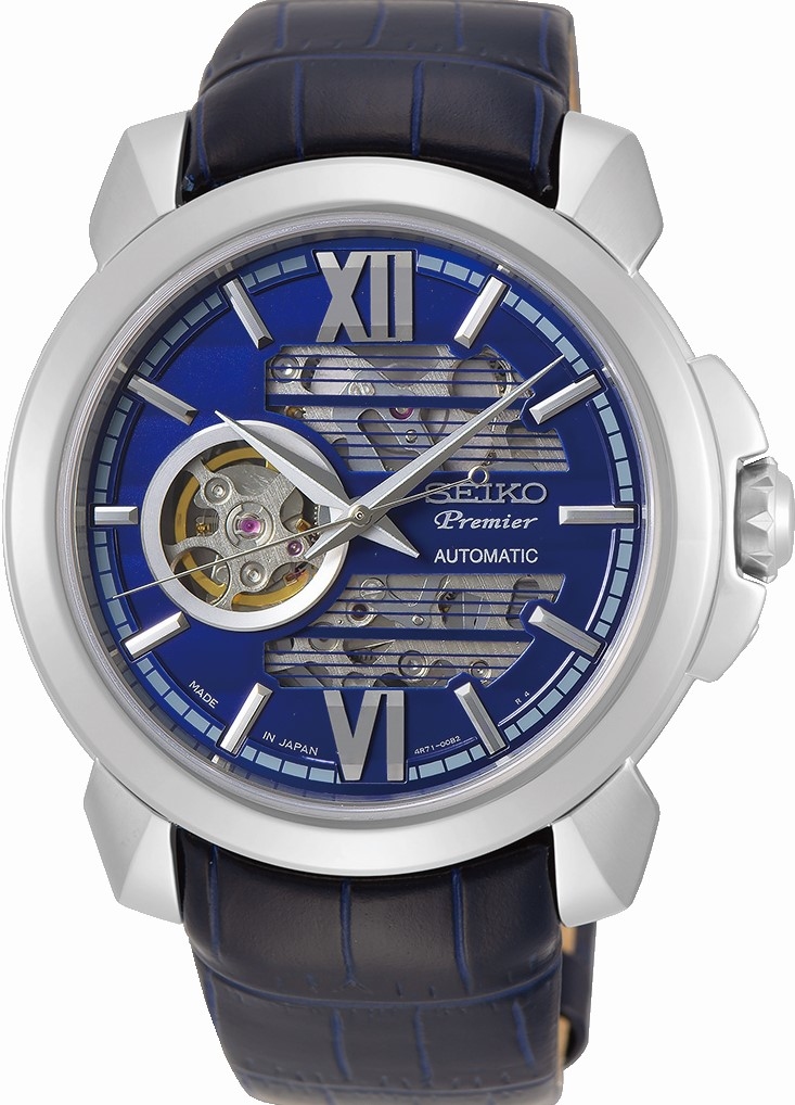 萬年鐘錶 - SEIKO Premier 簍空機械男錶  SSA399J1  /  4R71-00C0B  錶徑43MM