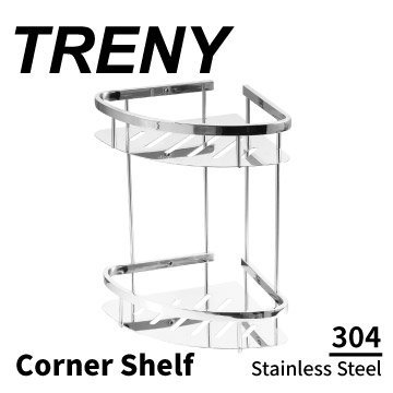 TRENY 角落架-雙層-不鏽鋼304