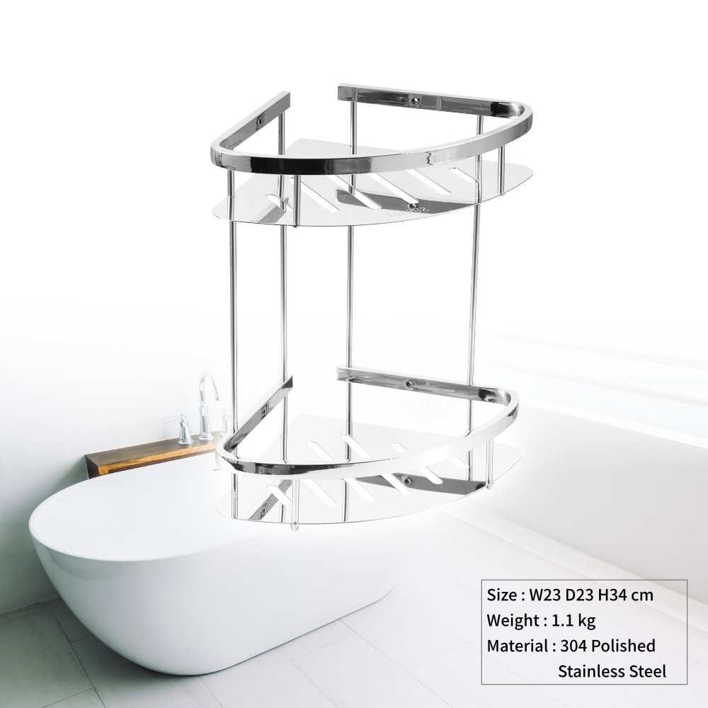 TRENY 角落架-雙層-不鏽鋼304