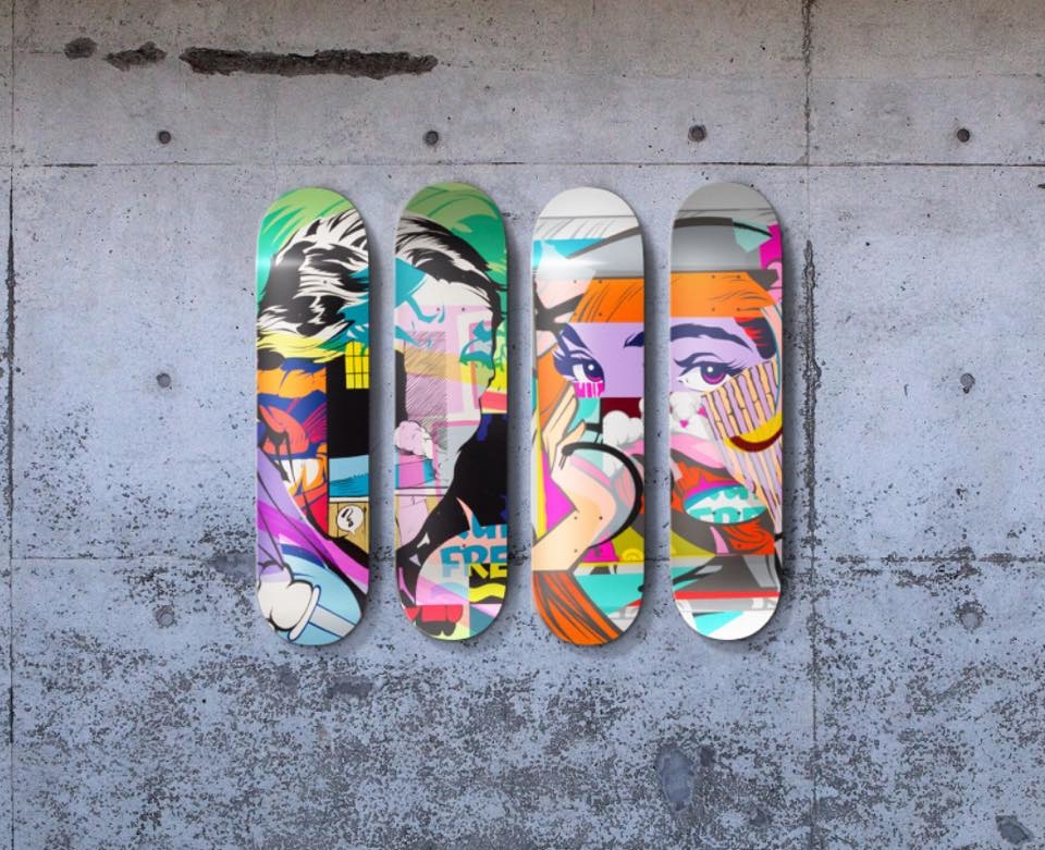 連卡佛 x Apportfolio 藝術家滑板 空山基 HAJIME SORAYAMA 7 Set