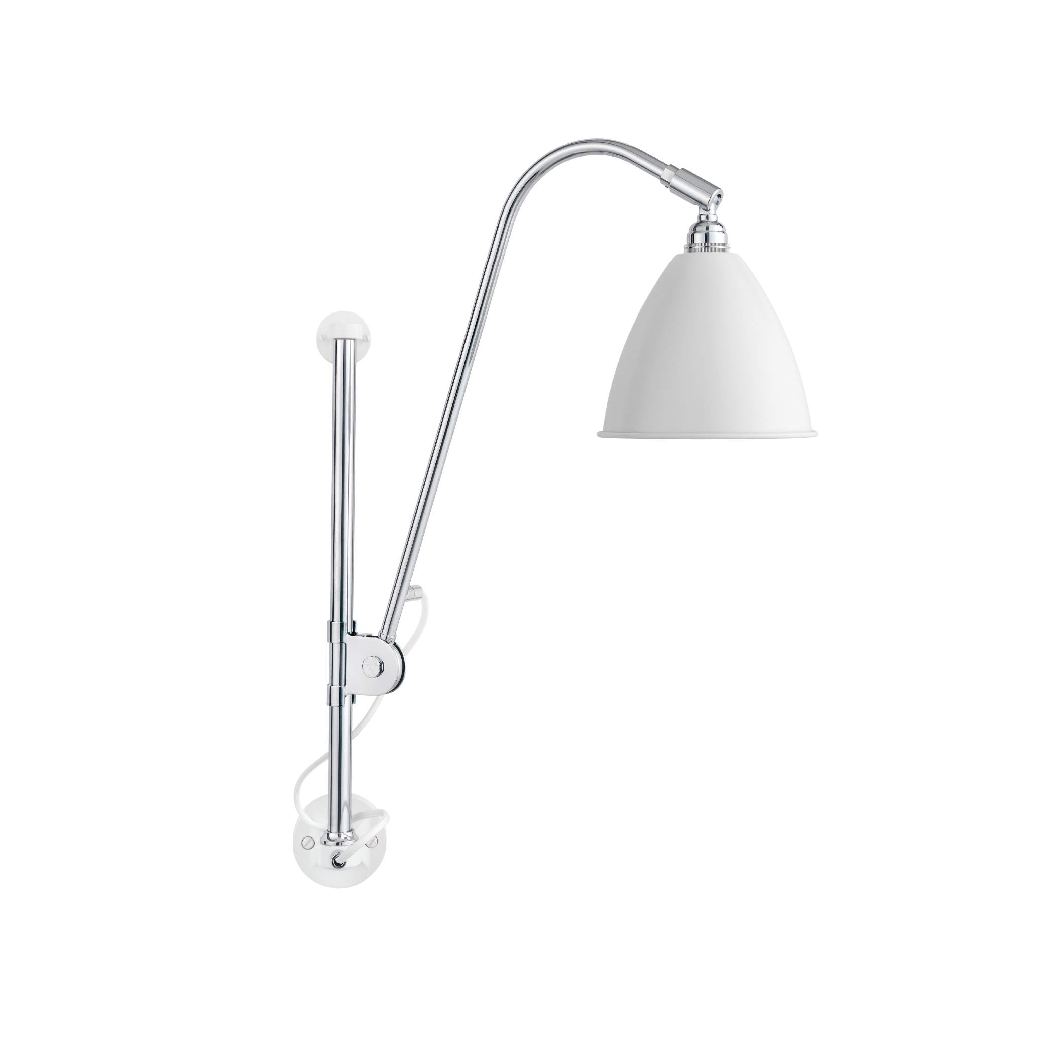 BL5 / 壁燈 - 鍍鉻升降燈桿 (無線版) by GUBI