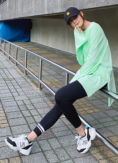 [現貨]運動風顯瘦Legging(黑色)