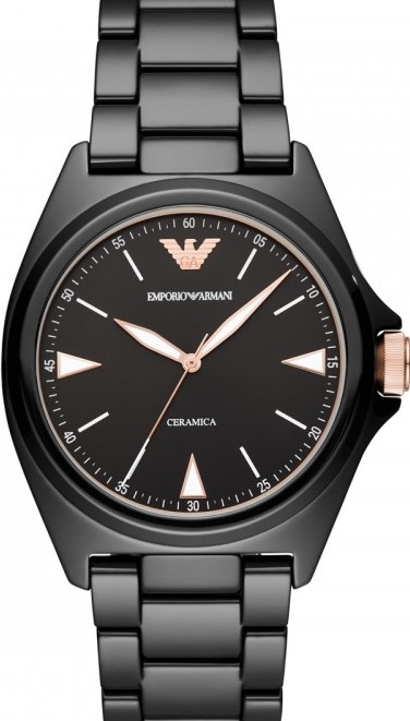 萬年鐘錶 - ARMANI   全陶瓷簡約男錶   AR70003   錶徑43MM