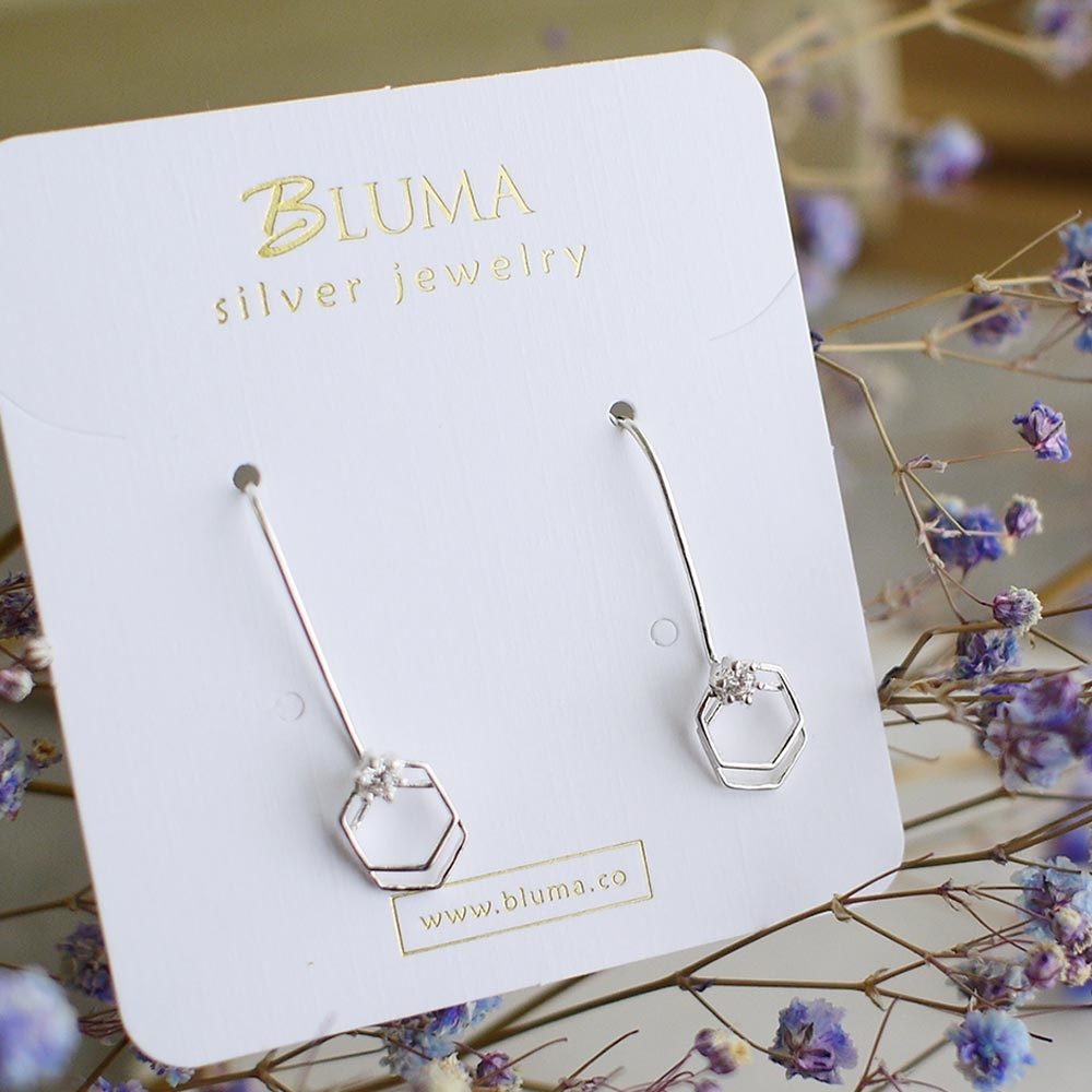 日不落純銀耳環(銀色)/DE723S