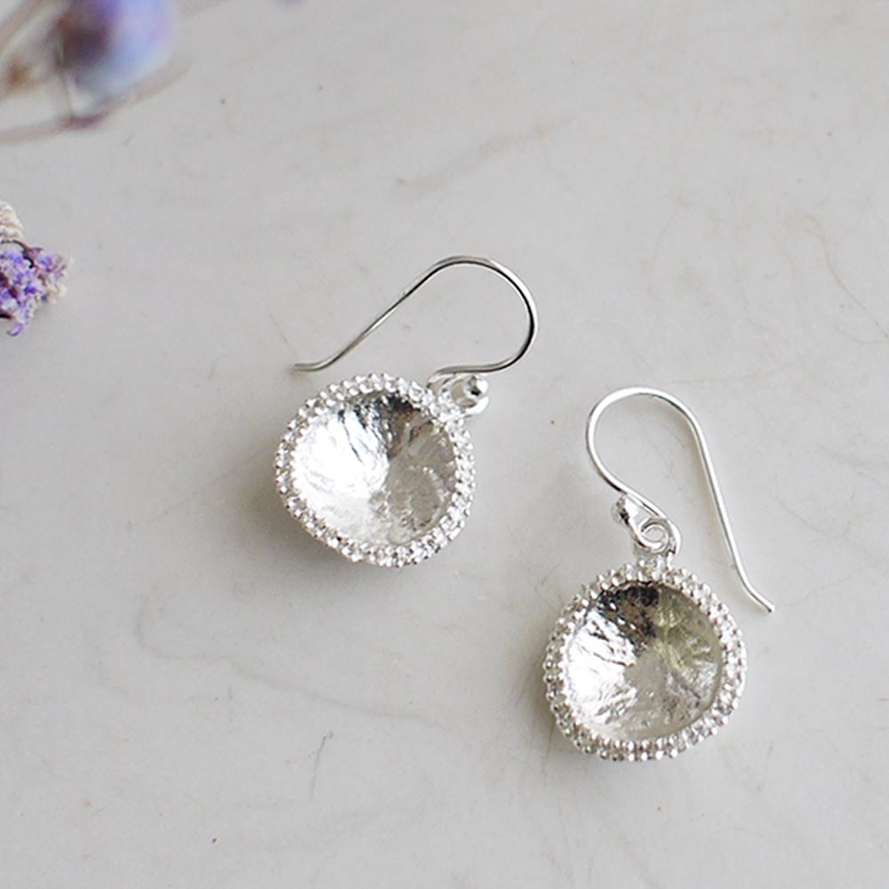 太陽純銀耳環(銀色)/DE720S