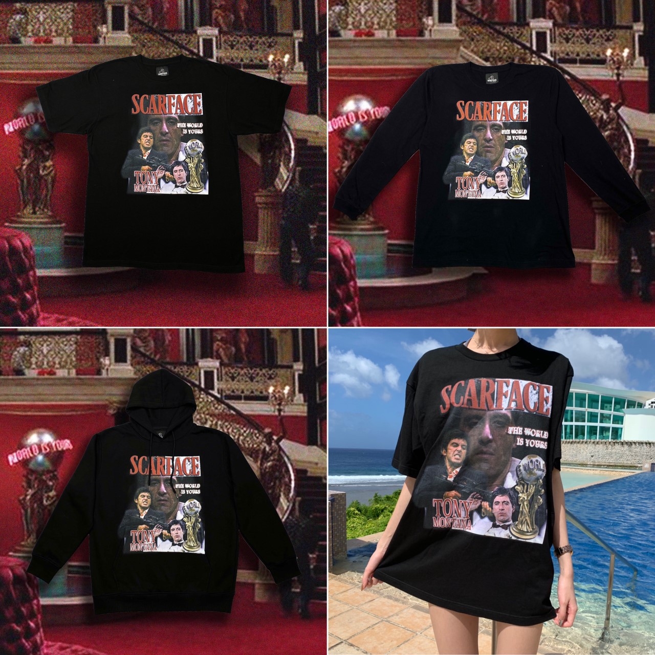 GHOST MADE《 SCARFACE 疤面煞星 》短袖 / 長袖Tee / 帽T GhostMade