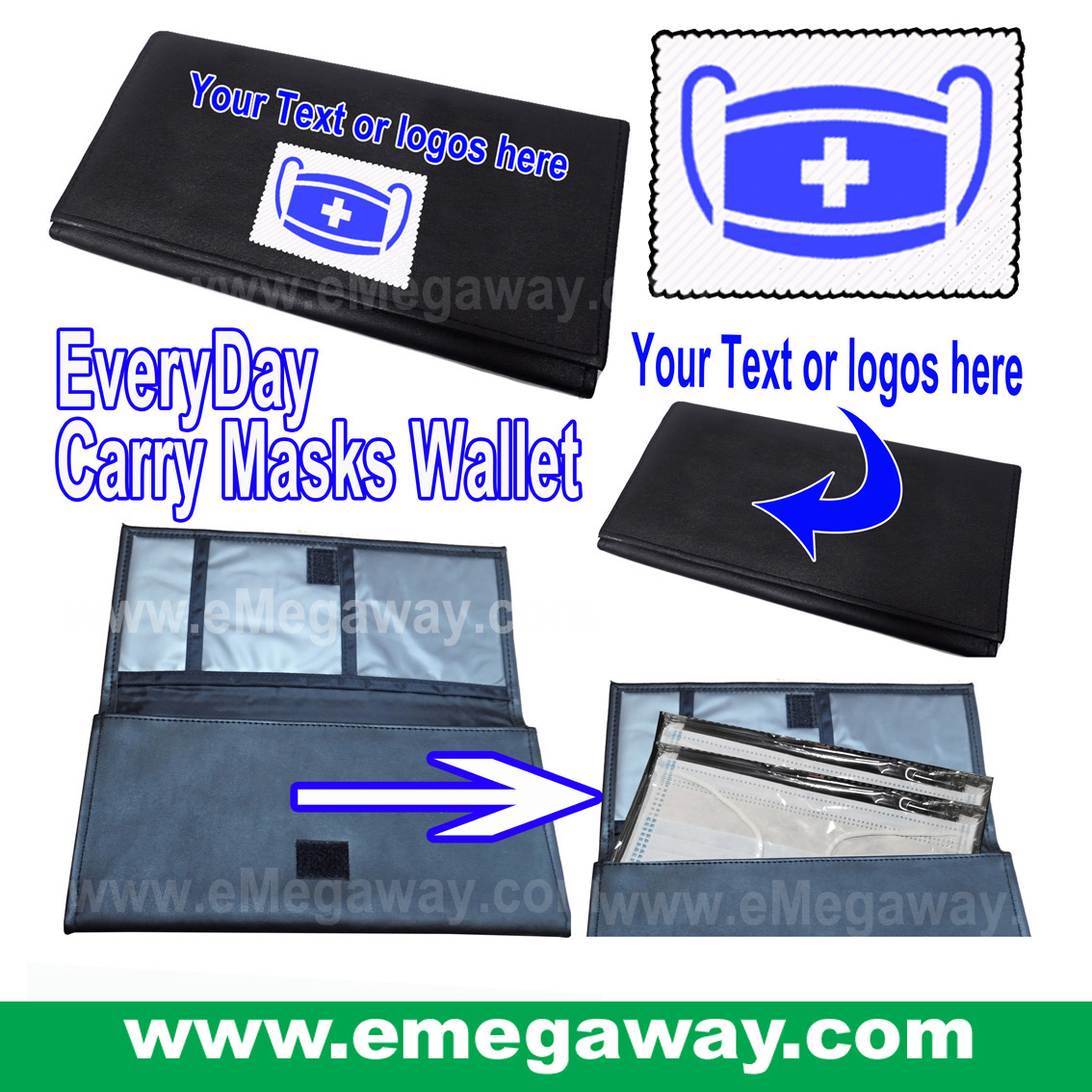 Everyday Carry Masks Wallet Pouch Purse Bag