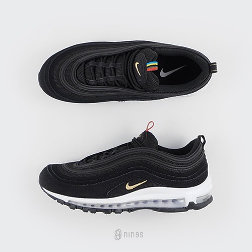 air max 97 leather black gold