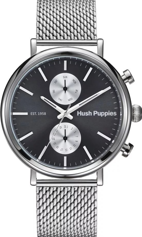 萬年鐘錶 - Hush Puppies   休閒時尚 米蘭錶帶男錶    HP.7149.9508  錶徑 43MM