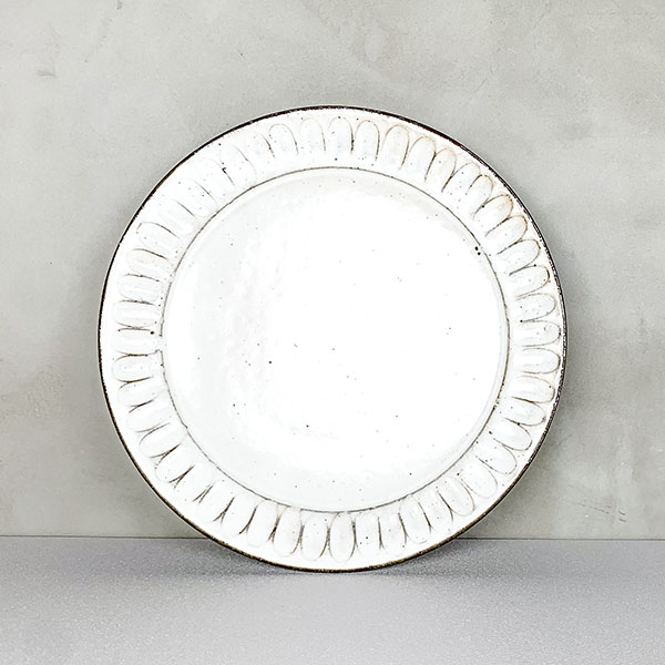 【美濃燒】粉引 陶盤