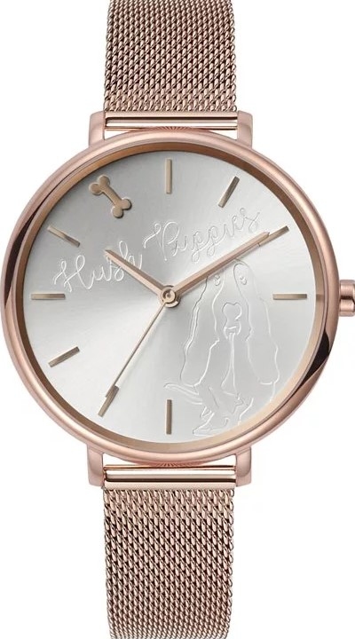 萬年鐘錶 - Hush Puppies  巴吉度獵犬logo 米蘭帶女錶   HP.3876.9505  錶徑 36MM