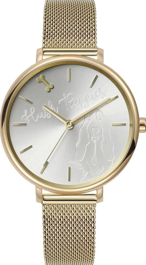 萬年鐘錶 - Hush Puppies  巴吉度獵犬logo 米蘭帶女錶   HP.3876.9507  錶徑 36MM