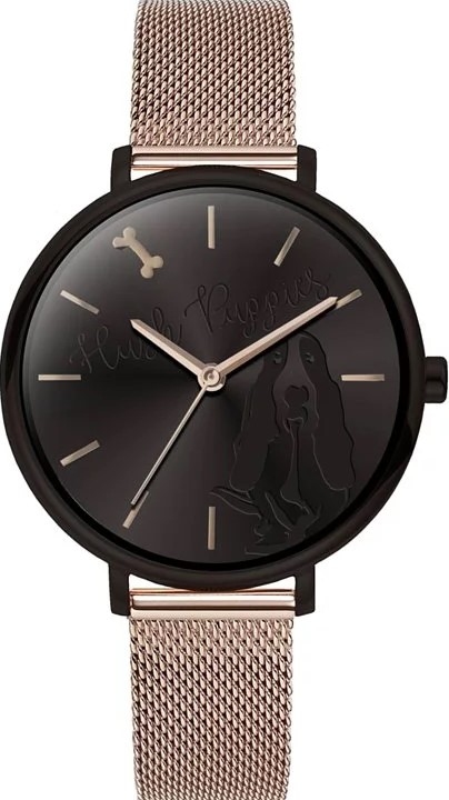 萬年鐘錶 - Hush Puppies  巴吉度獵犬logo 米蘭帶女錶   HP.3876.9502 錶徑 36MM