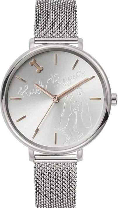 萬年鐘錶 - Hush Puppies  巴吉度獵犬logo 米蘭帶女錶   HP.3876.9522 錶徑 36MM