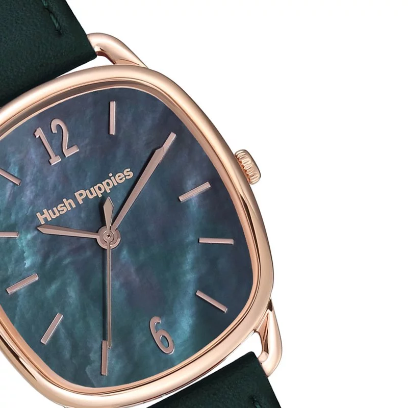 萬年鐘錶 - Hush Puppies  珍珠母貝皮革女錶   HP.3879l.2511   錶徑 28MM