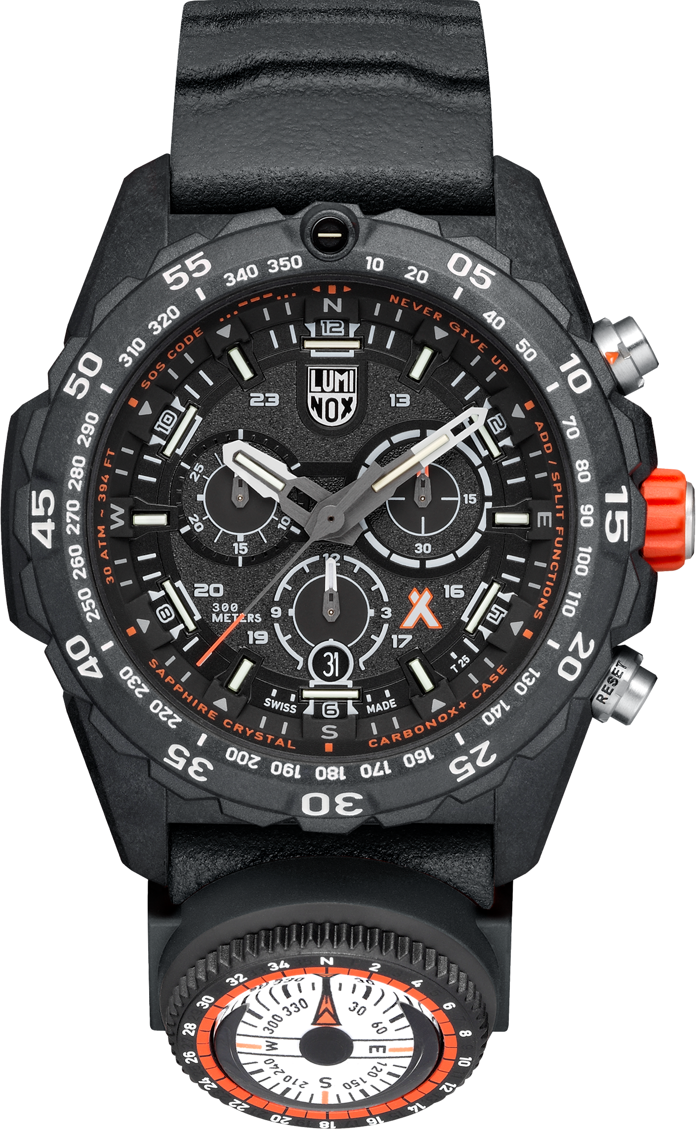 萬年鐘錶 - LUMINOX 雷明時  BEAR GRYLLS SURVIVAL 貝爺配戴款男錶  XM.3741  錶徑45MM