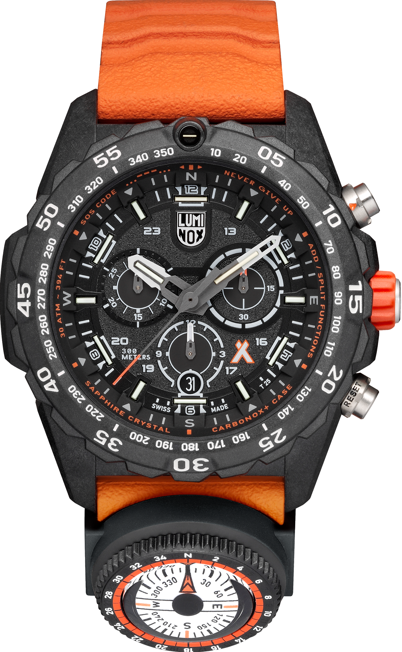 萬年鐘錶 - LUMINOX 雷明時  BEAR GRYLLS SURVIVAL 貝爺配戴款男錶  XM.3749  錶徑45MM
