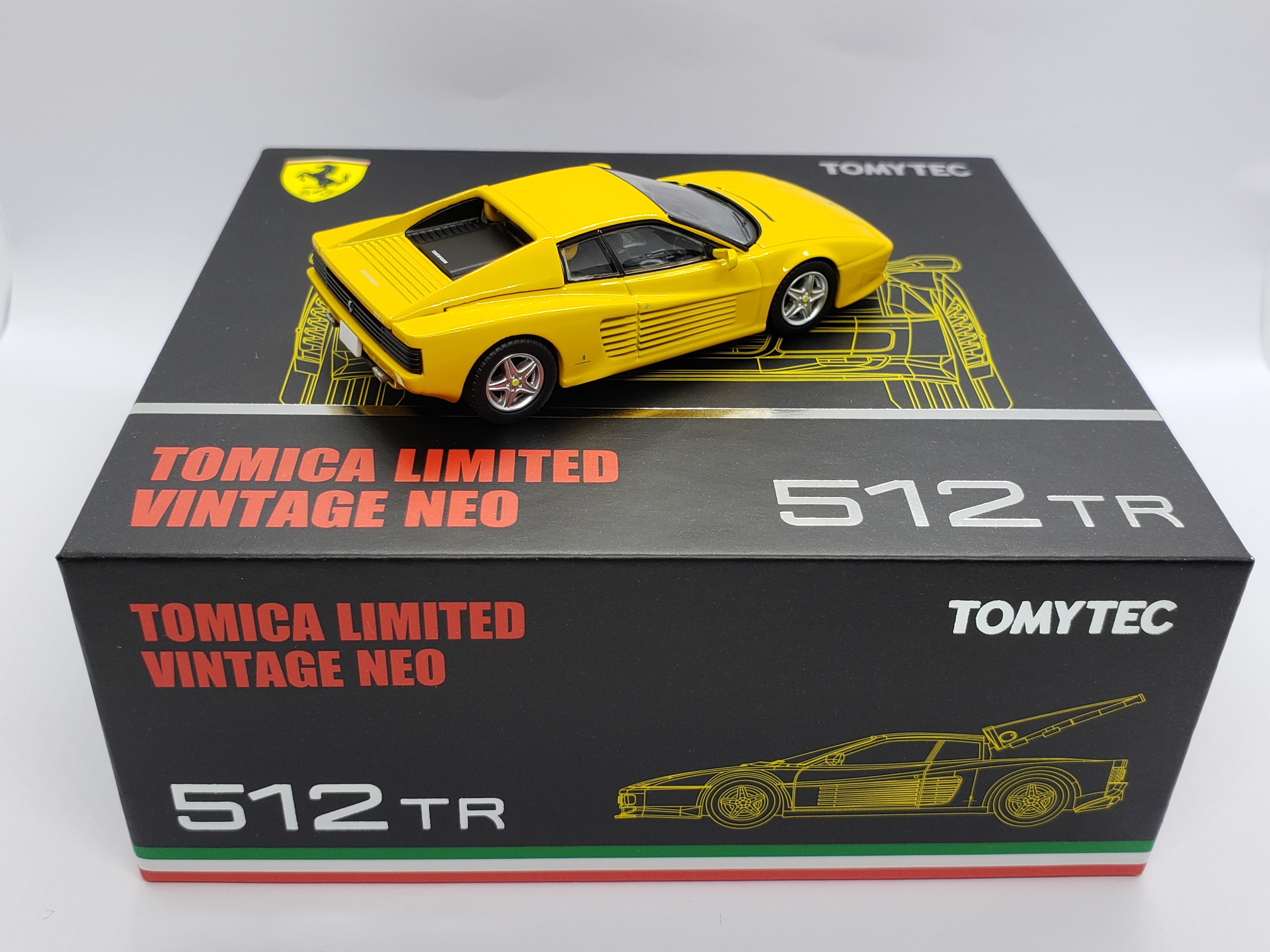 日版Tomytec Limited Vintage Neo - Ferrari 512TR (Yellow) TOMIA