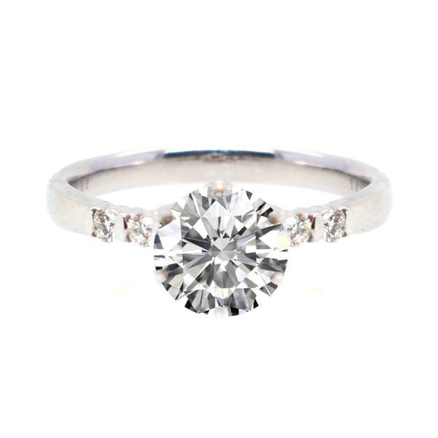 18k 白金天然鑽石戒指托(RSAHK03WG29)