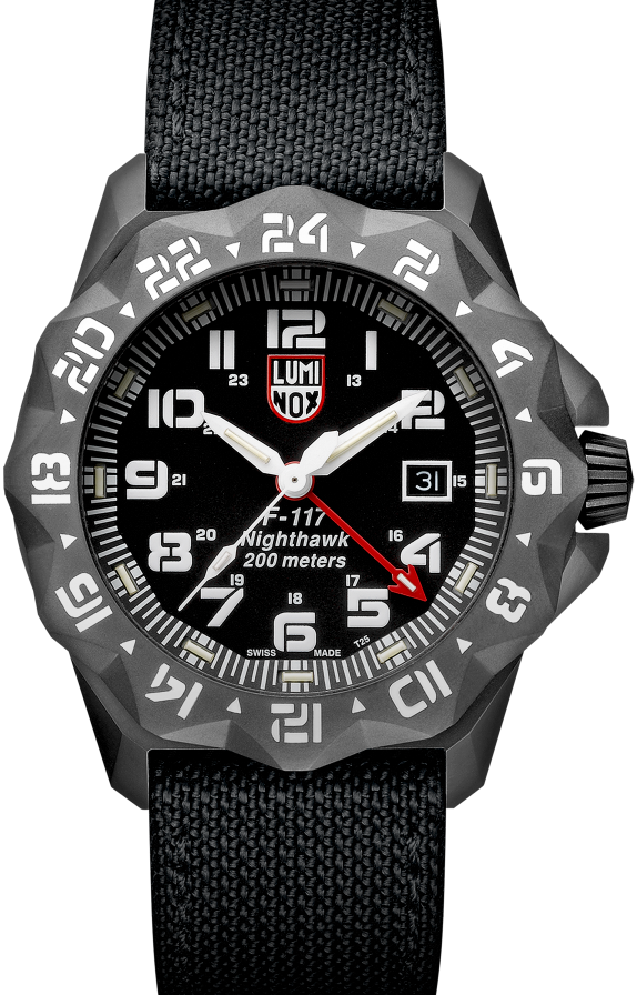萬年鐘錶 - LUMINOX 雷明時 F-117 Nighthawk夜鷹戰機  LM-A6421 錶徑44MM