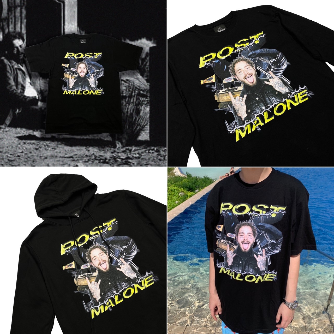 GHOST MADE  POST MALONE <POSTY> 肖像短袖 / 長袖 / 帽Tee GhostMade