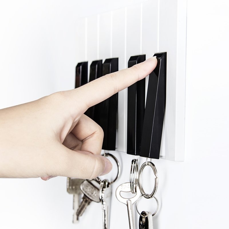 清倉優惠【QUALY】鋼琴哨匙圈