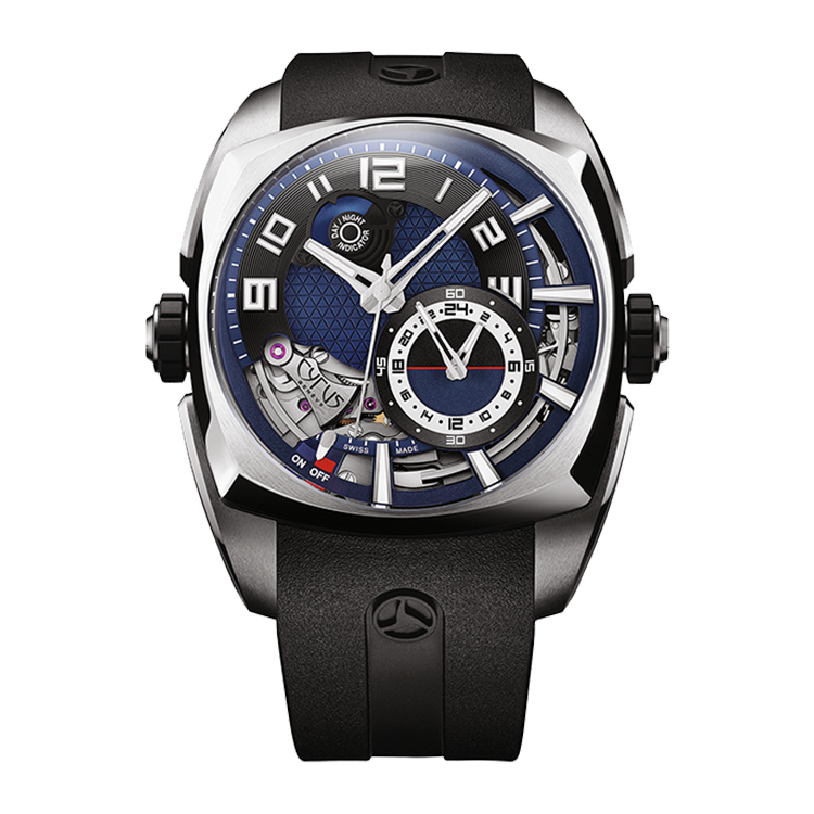 Klepcys Alarm  | FULL STEEL, BLUE DIAL