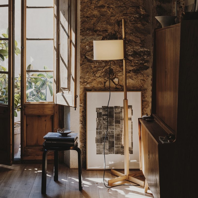 TMM 立燈-胡桃木