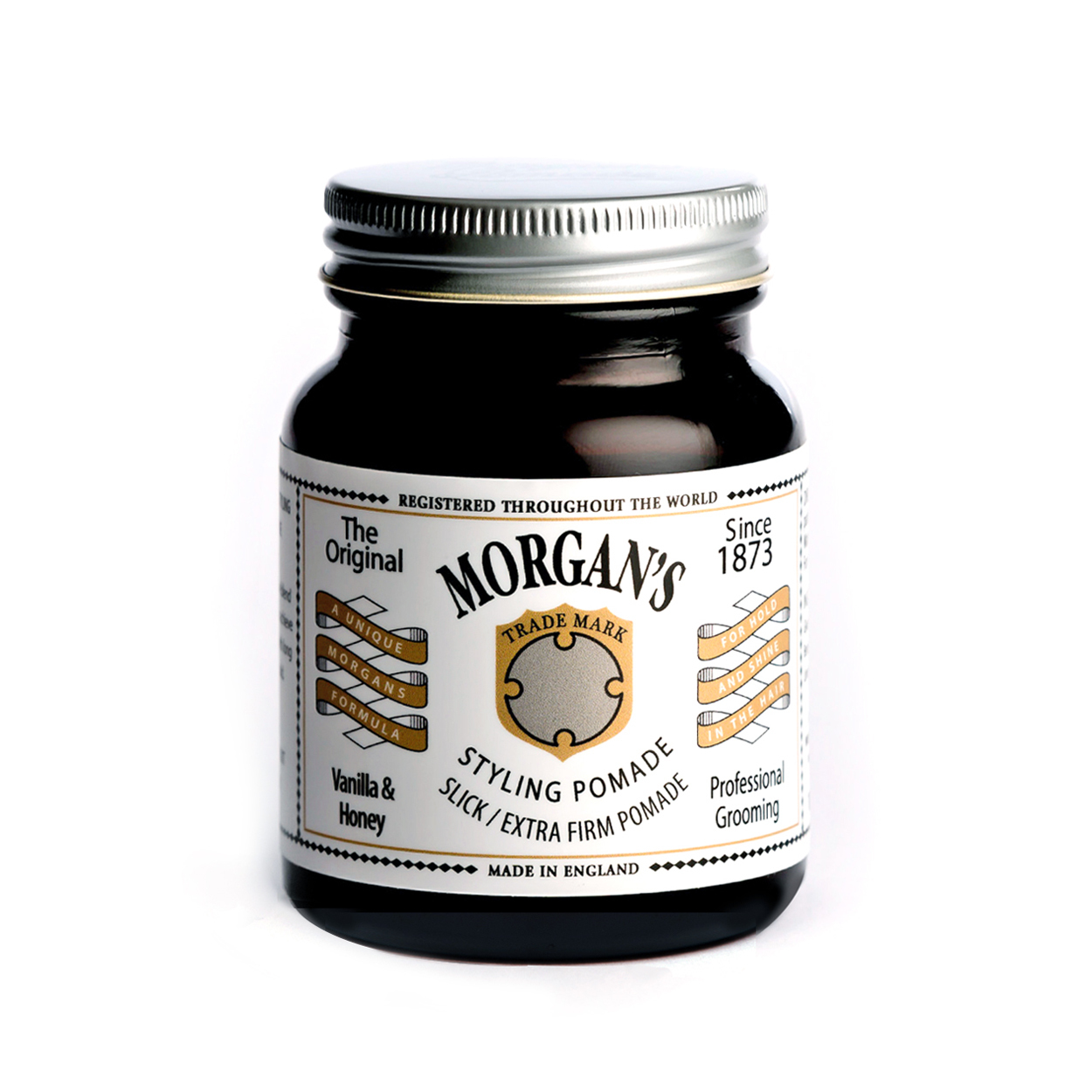 英國 Morgan's 超強力定型 水洗式髮油（白標）