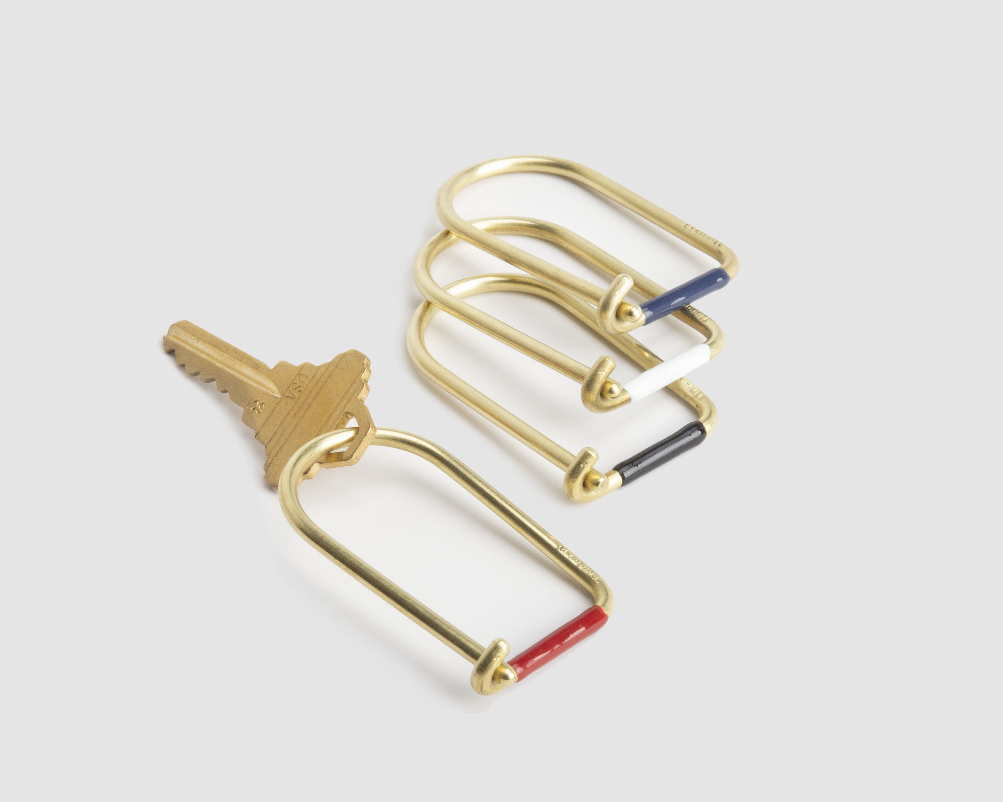 Craighill Wilson Keyring - 黃銅瓷釉鑰匙圈 Enameled