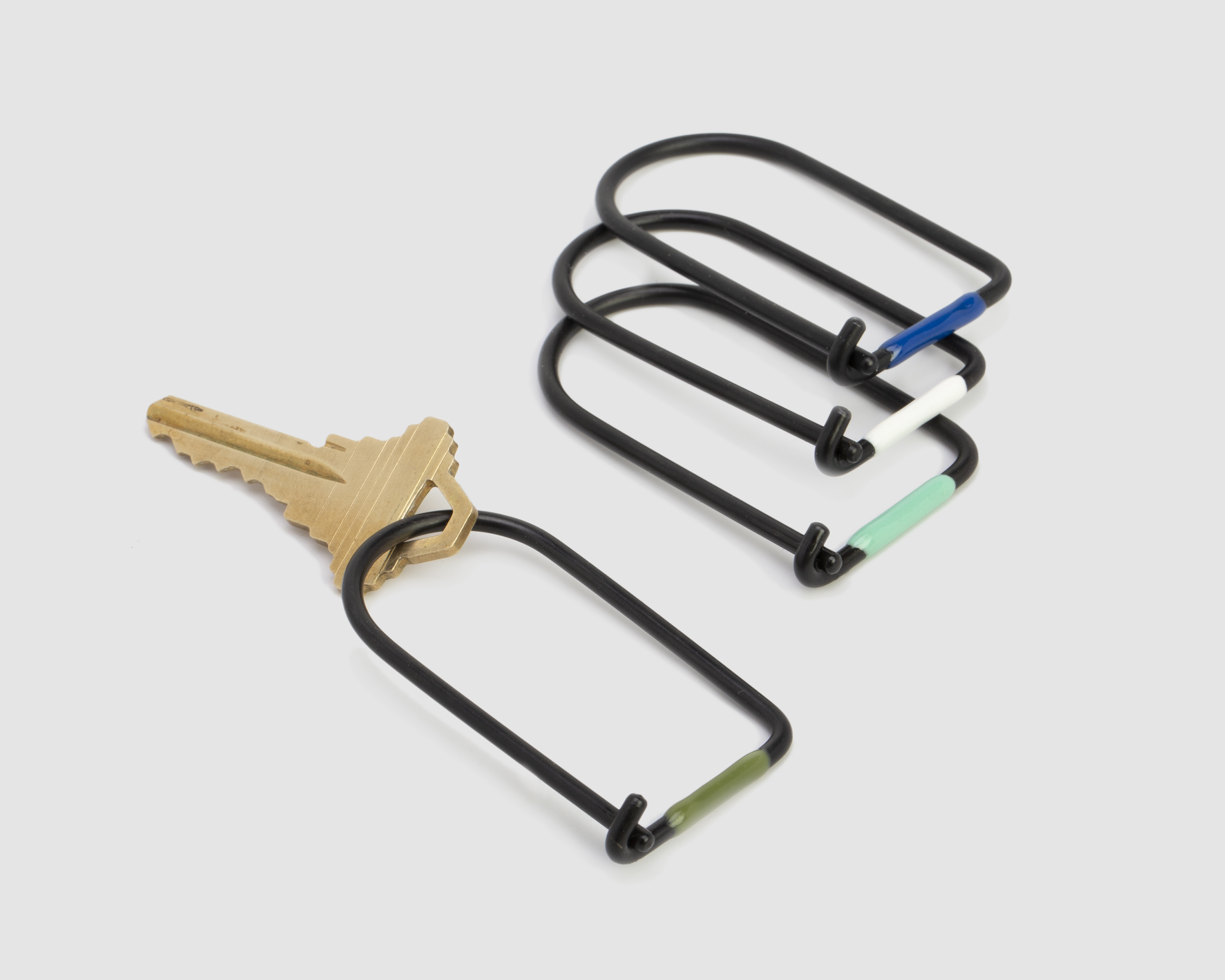 Craighill Wilson Keyring - 炭黑瓷釉色 不鏽鋼鑰匙圈 Carbon Black Enameled