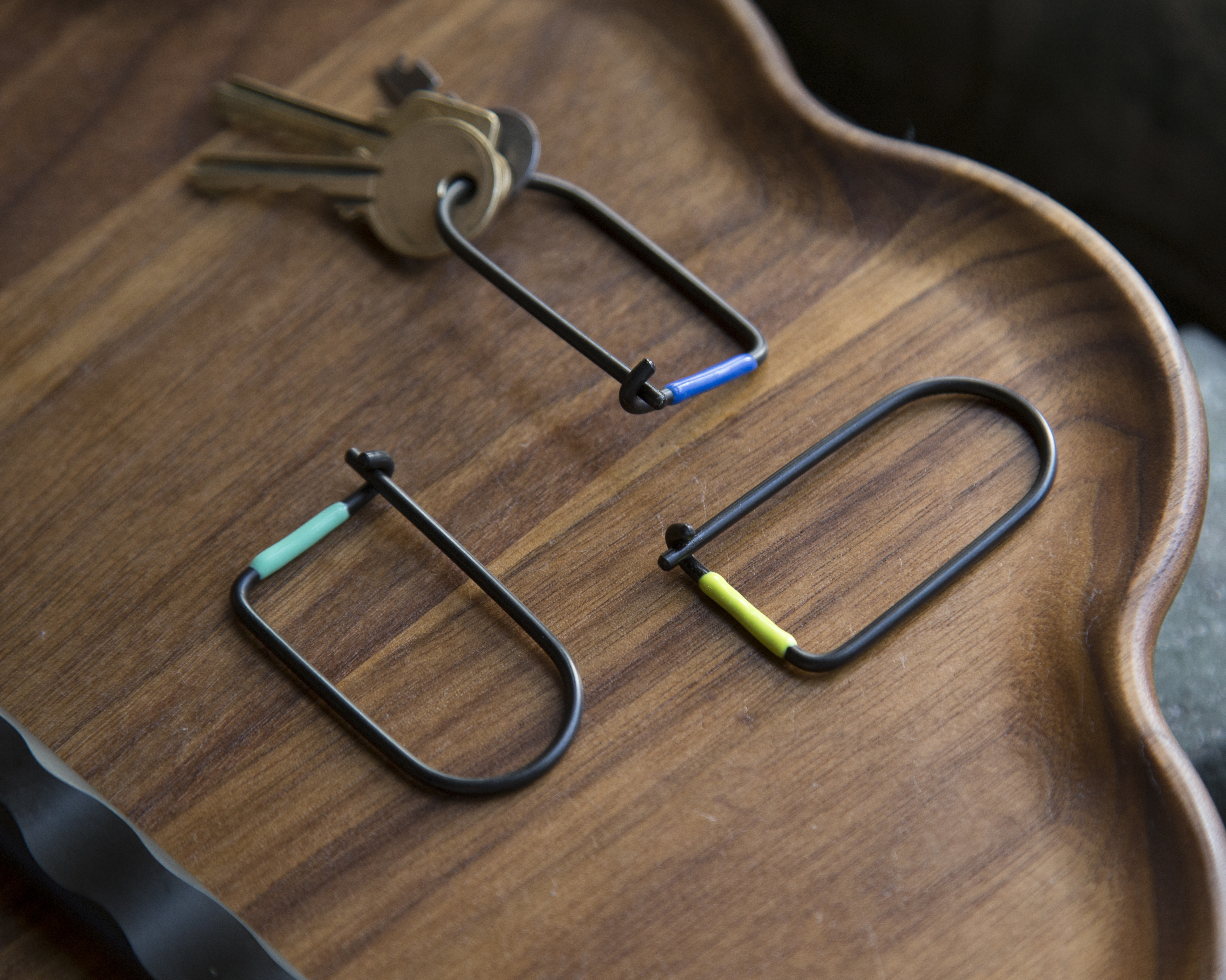 Craighill Wilson Keyring - 炭黑瓷釉色 不鏽鋼鑰匙圈 Carbon Black Enameled