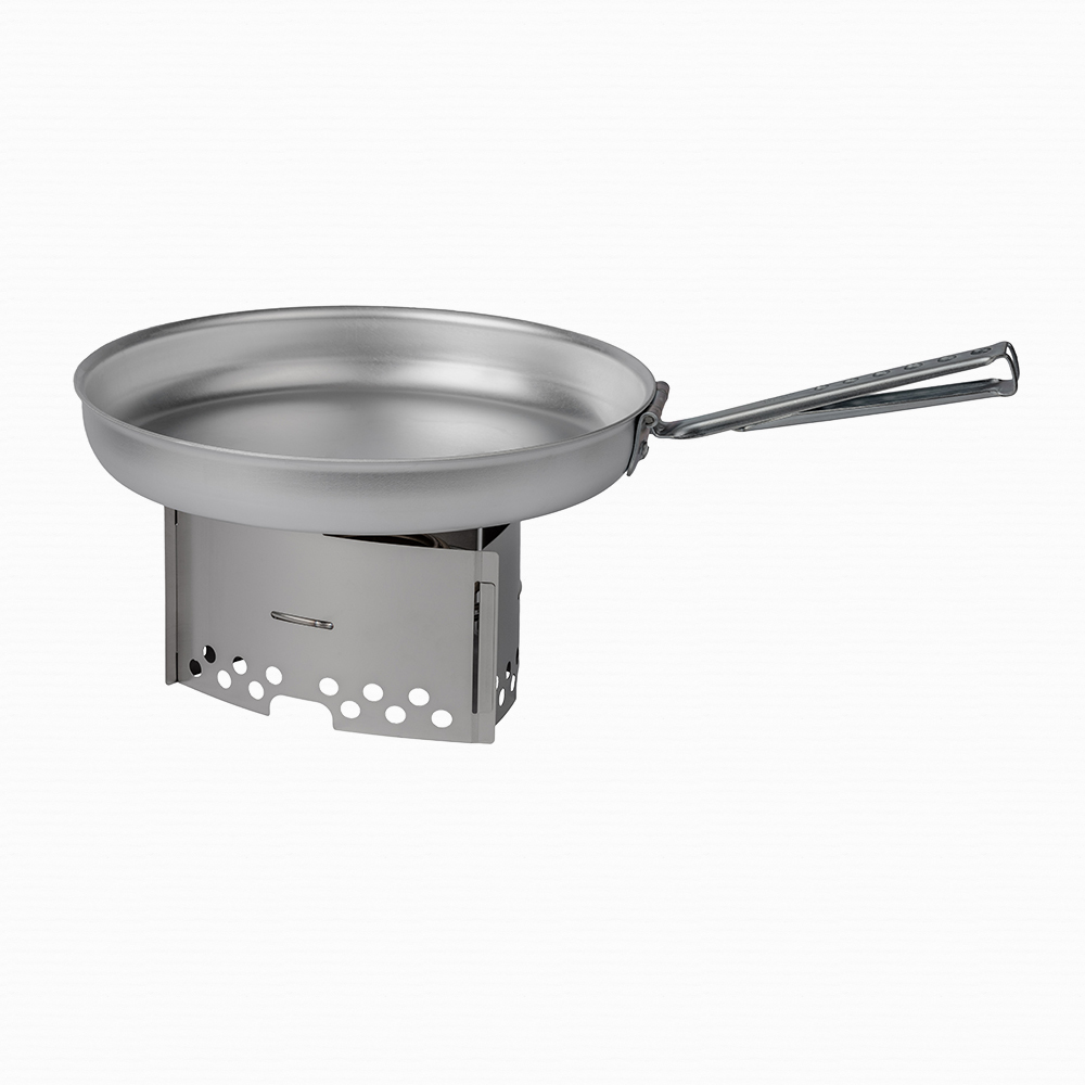 Trangia 307242 724-22 超輕鋁折疊把手平底煎鍋