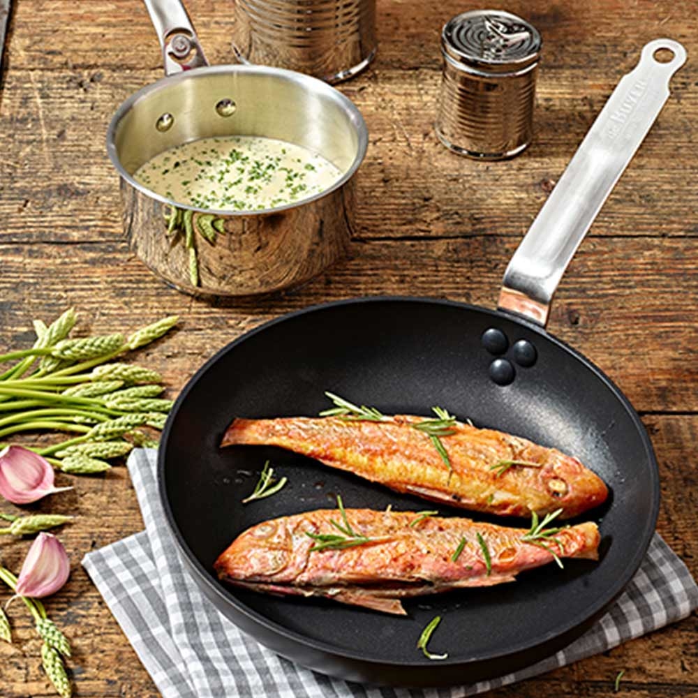 Choc 黑銀都會極系列 l 加厚不沾平底炒鍋 (適用IH感應爐)