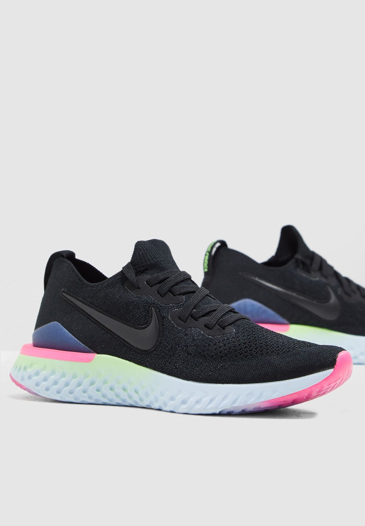 nike epic react black pink