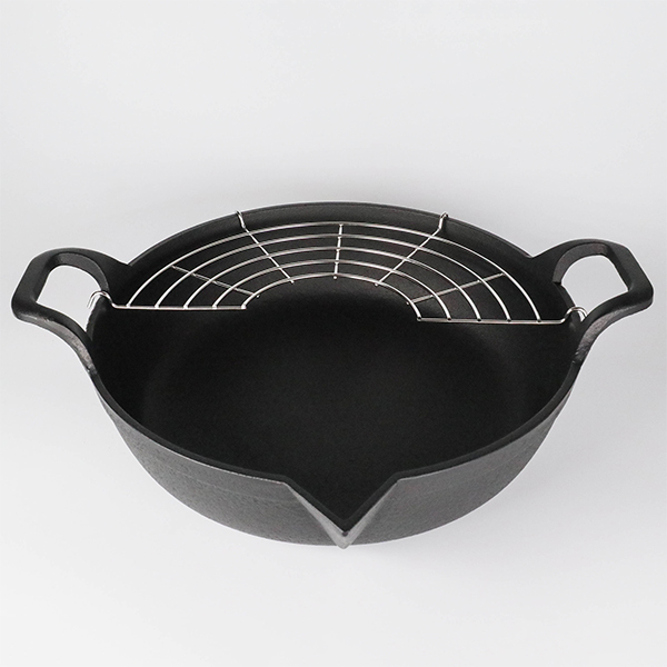 【岩鑄】平底油炸鍋-25cm