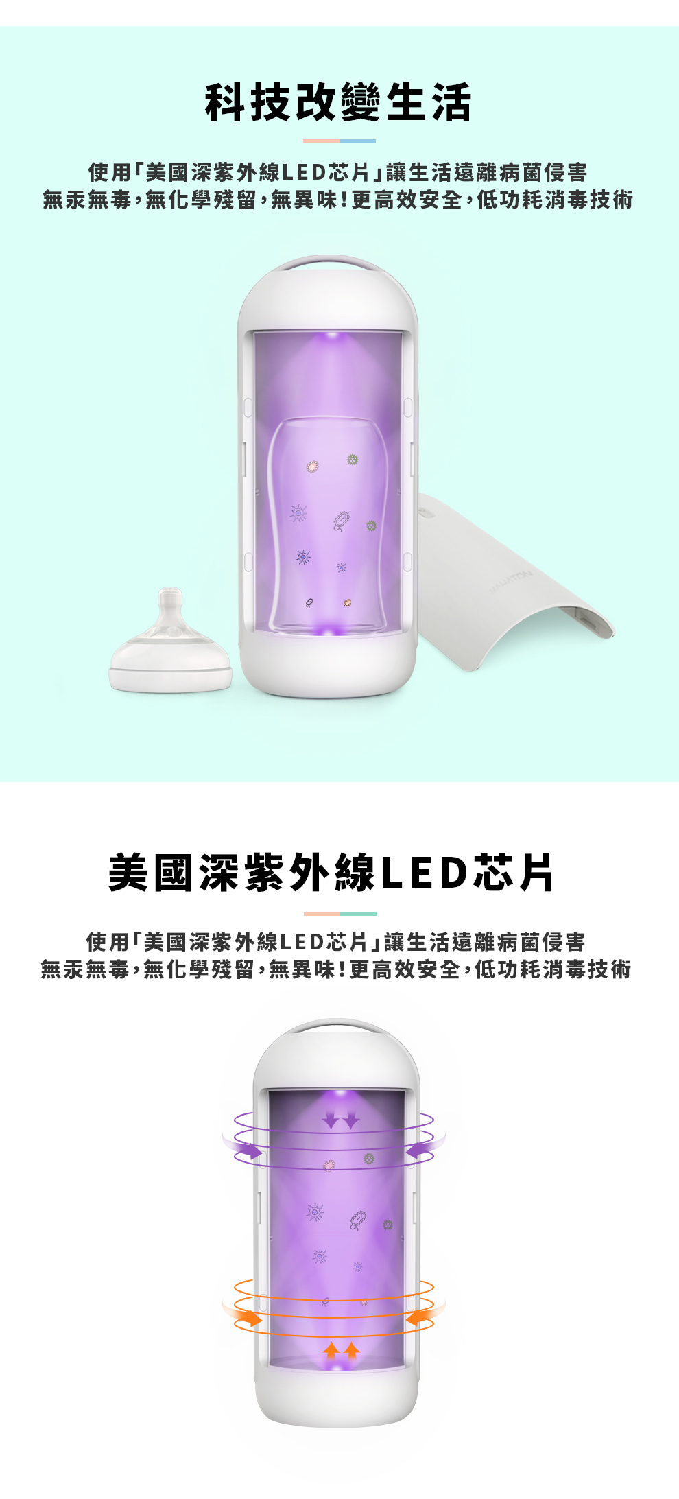 MAHATON 可攜式紫外線消毒燈1