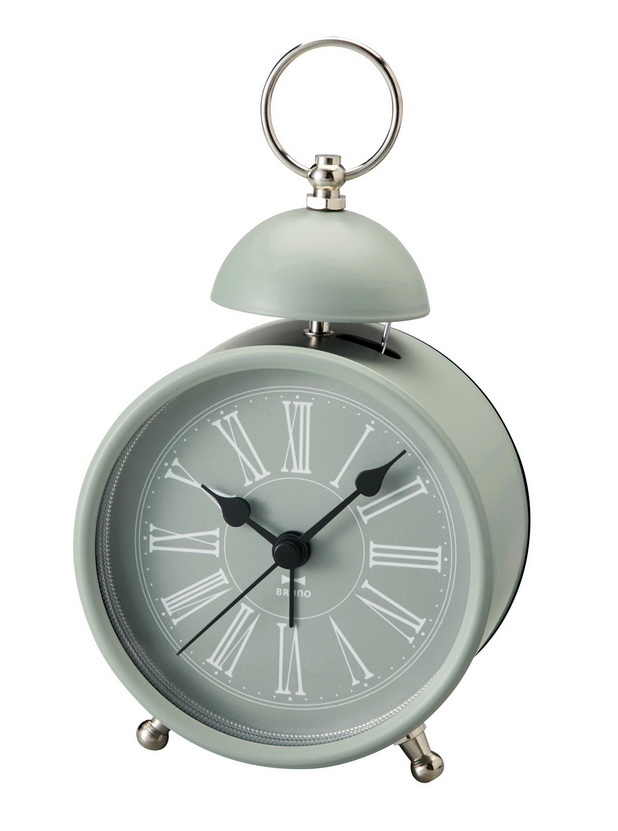 【BRUNO】仿古羅馬數字圓形鬧鐘 BCA010