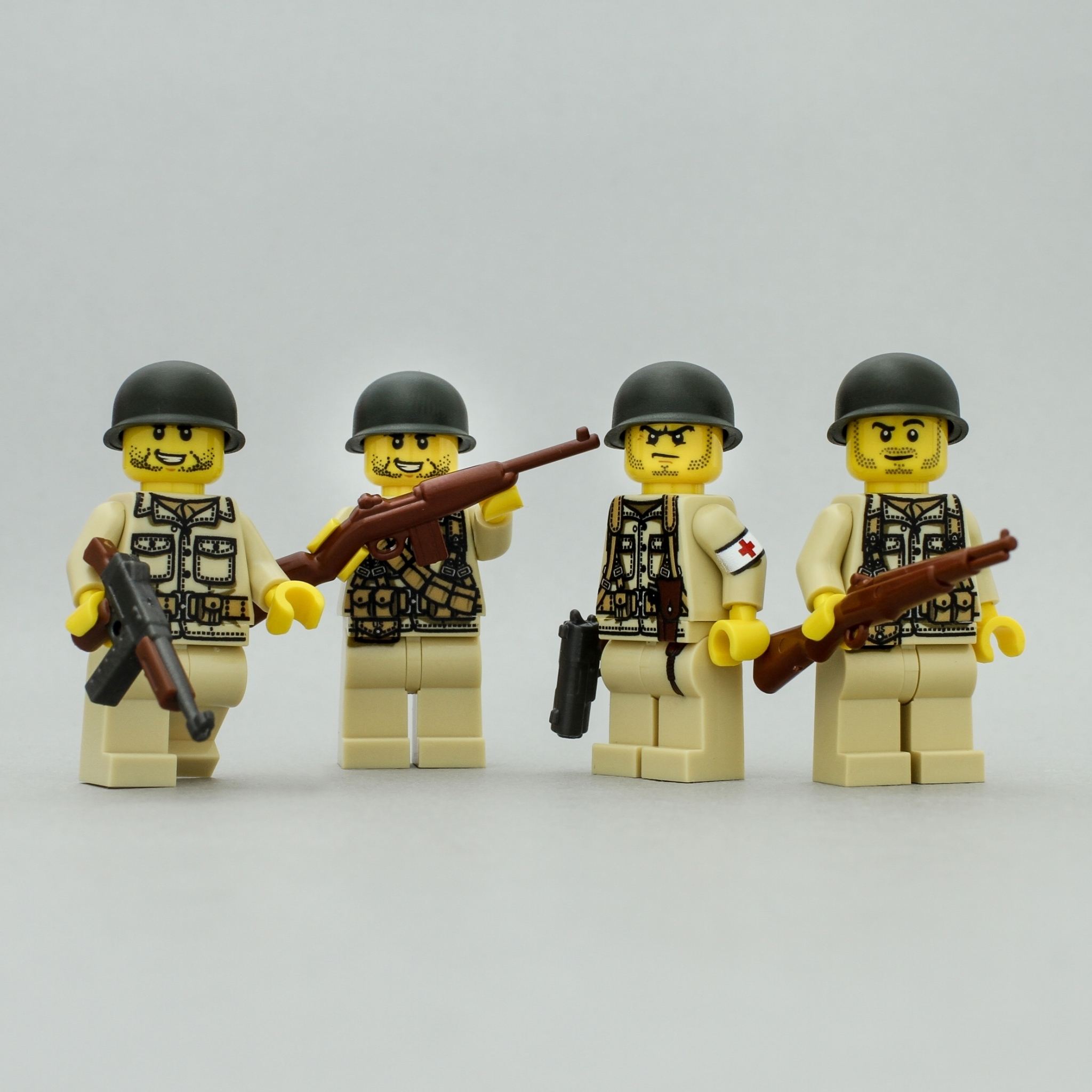 [樂宜樂] 兵人二戰 美軍陸軍小隊 一組四隻