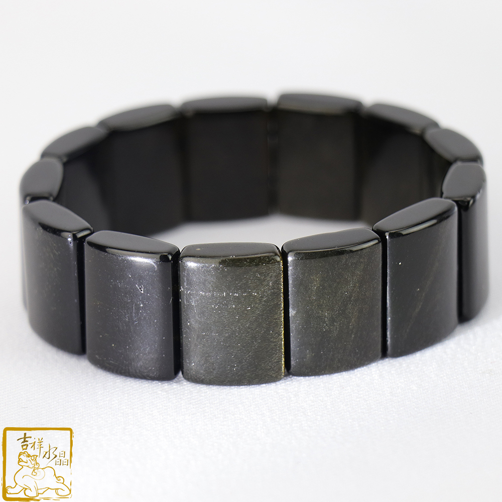 金沙黑曜石手排 20mm 排除負能量